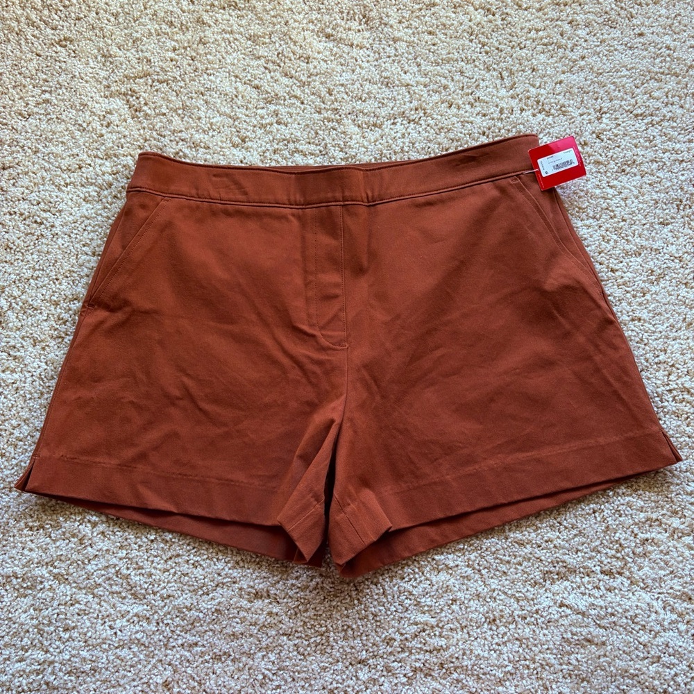 SPANX On The Go Shorts 4” Pull-On Style Bronze‎ Glow XL
